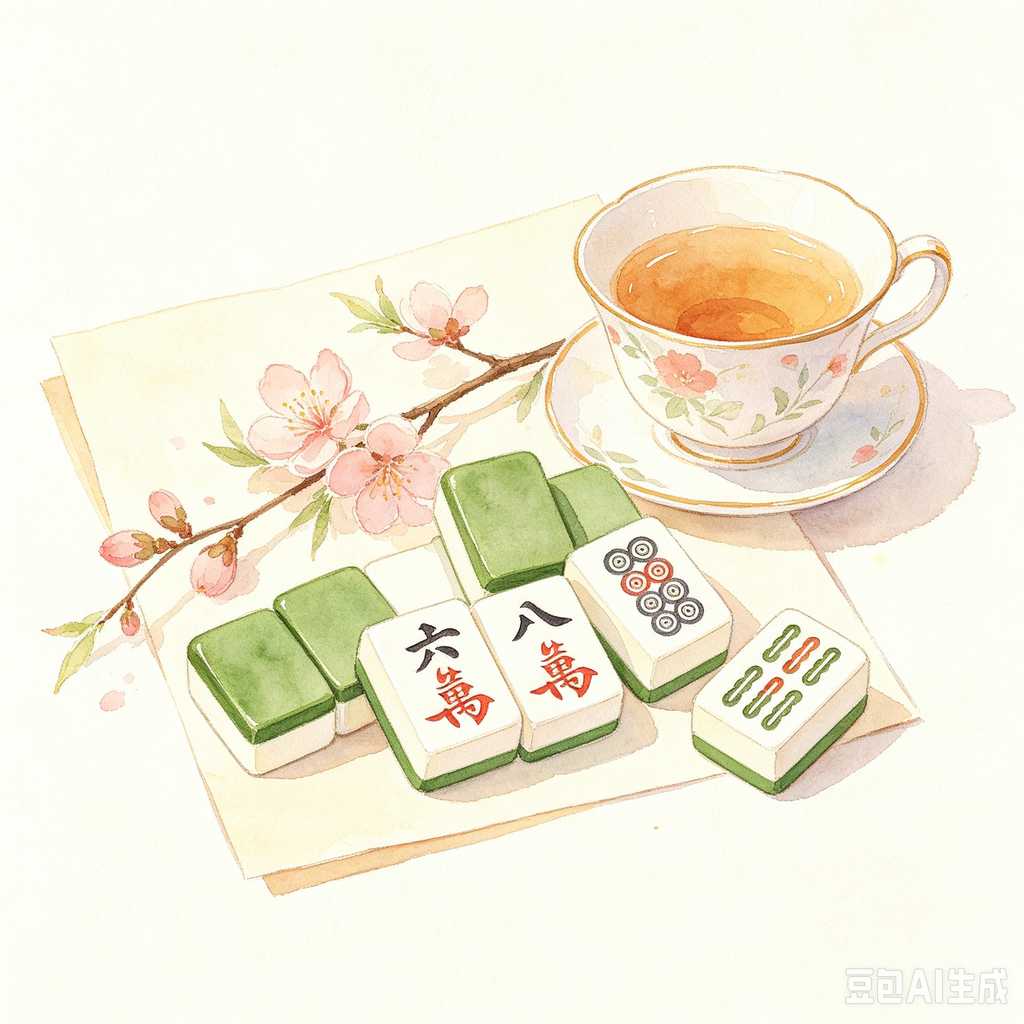 sharp printed mahjong symbols